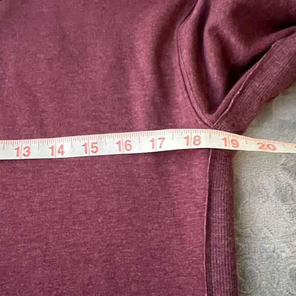 The Normal Brand Puremeso Weekender Dress Long Sleeve Wine Heather Sz XS - Picture 10 of 11